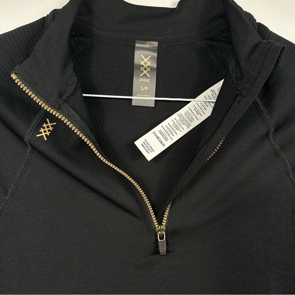 RHONE Breakaway Seamless Half Zip with Gold Zip Size Small - Picture 5 of 10